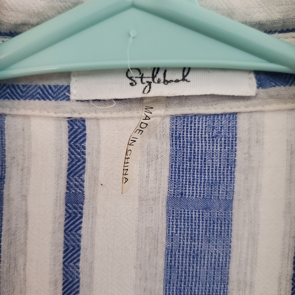 Stylebook Duster L denim blue and while - Picture 3 of 7